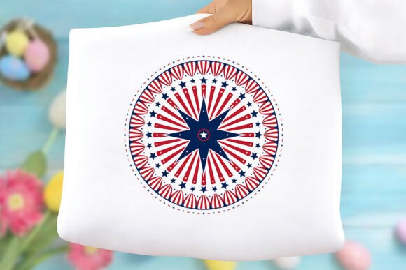 American Flag Mandala Graphics & Freebies