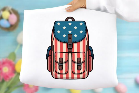 Patriotic Backpack PNG: Graphics & Freebies Review