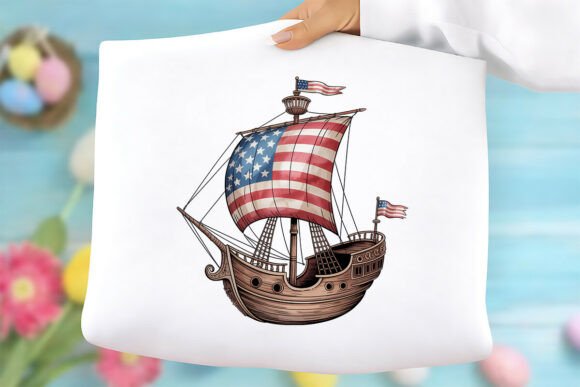 Patriotic Sailing Ship PNG: Graphics & Freebies Review