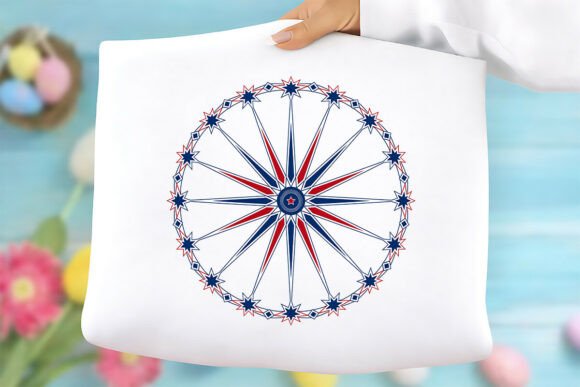 Red White Blue Starburst: Premium Graphics Freebies